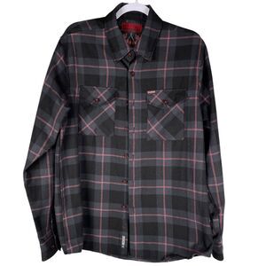Dixxon Flannel Co Klock Werks Limited Edition Plaid Button Up Shirt Men's Medium